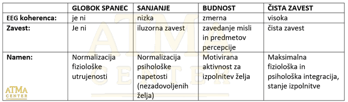 4 stanja zavesti